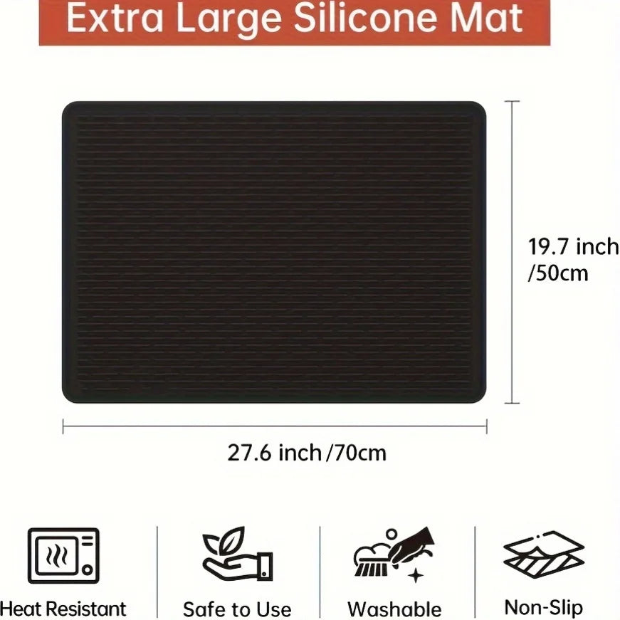 Silicone Stove Top Cover Mat Heat Resistant Glass Cooktop Protector