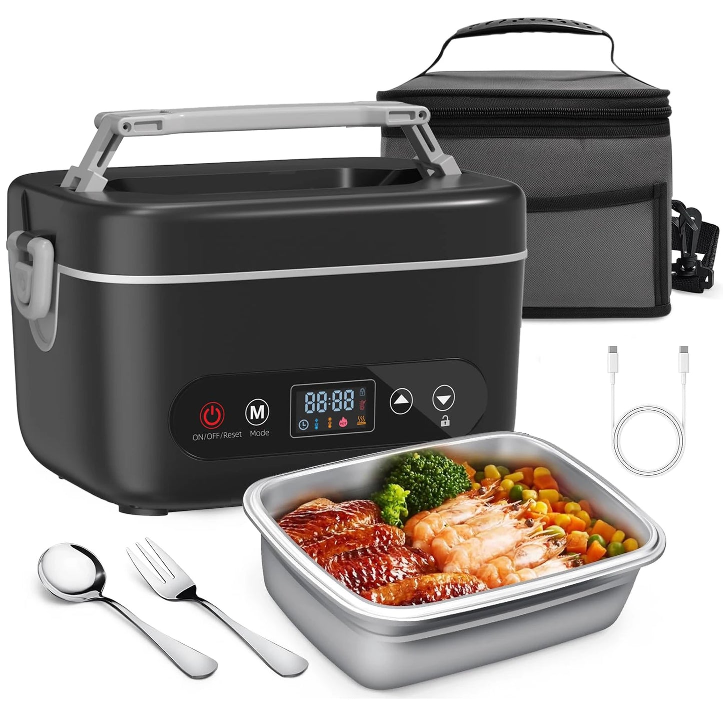12000mAh Wireless Lunch Box Heater With Automatic Temperature Control