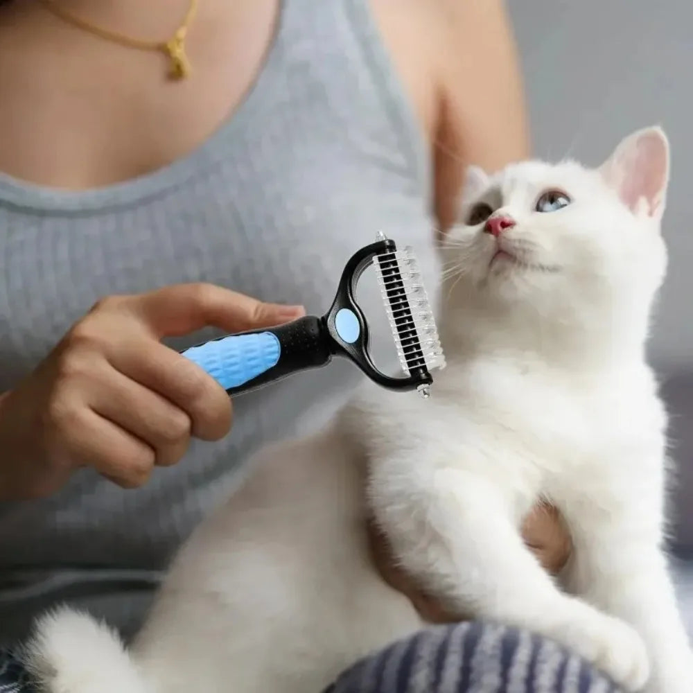 Double Sided Pet Grooming Brush Hair Remover Comb For Cats