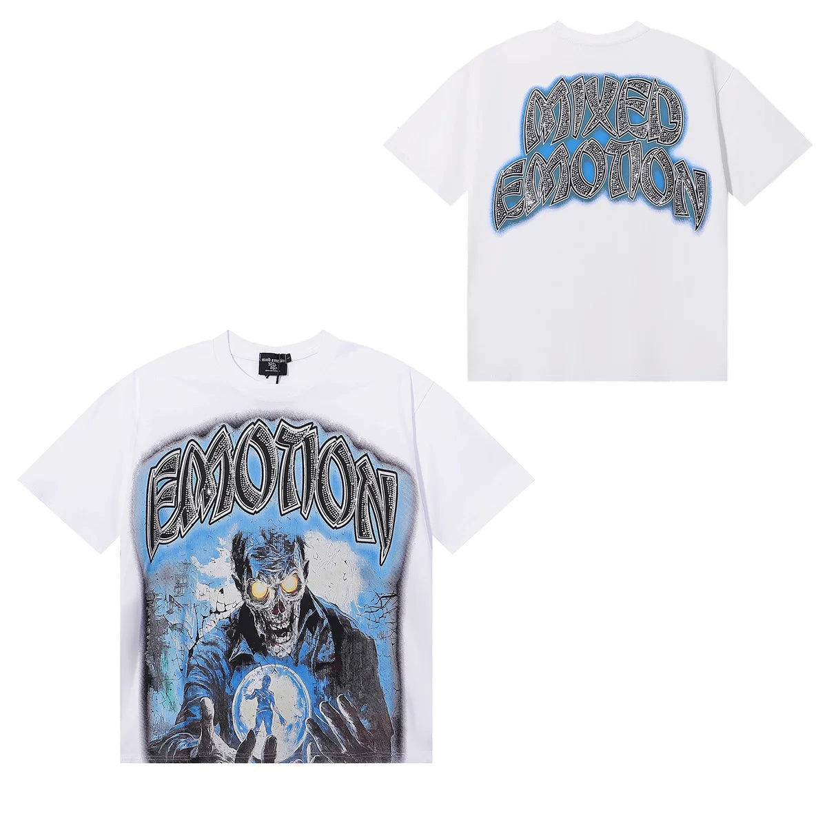 Streetwear Mixed Emotions Graphic Tee For Men And Women