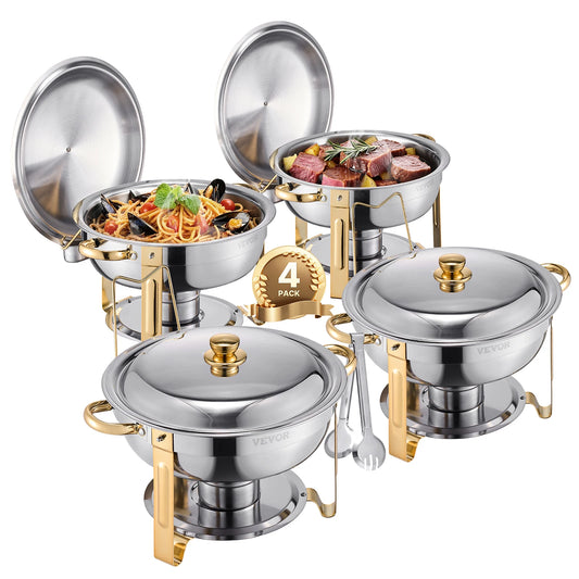 SucceBuy Chafing Dish Buffet Set Stainless Steel Warmer