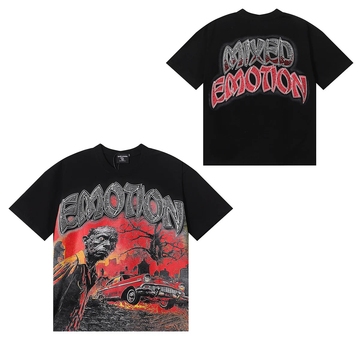 Streetwear Mixed Emotions Graphic Tee For Men And Women
