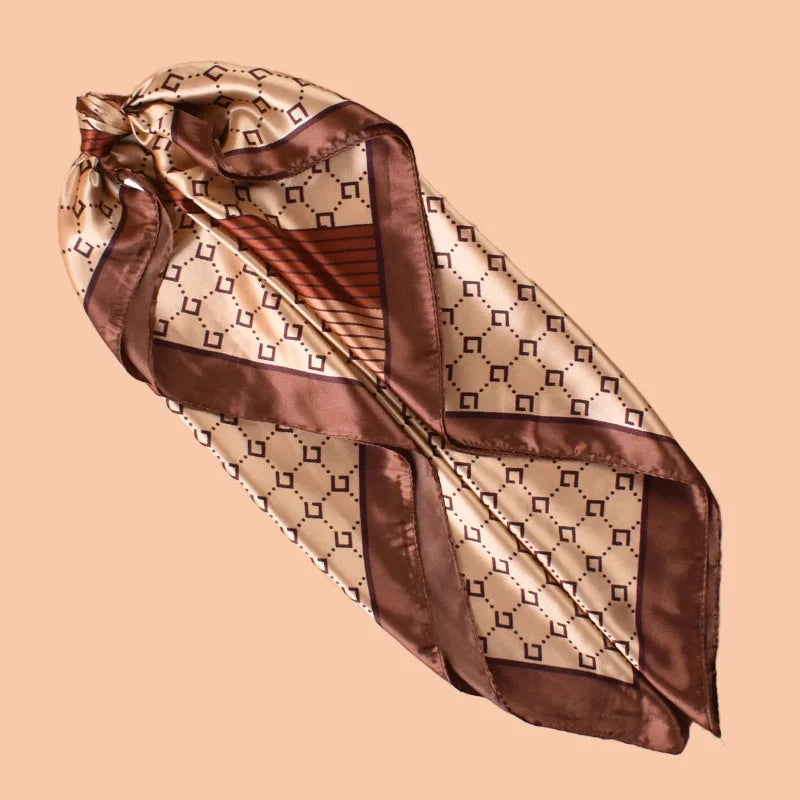 YWQLWJ Satin Square Scarf For Women Beach Accessory Multiuse