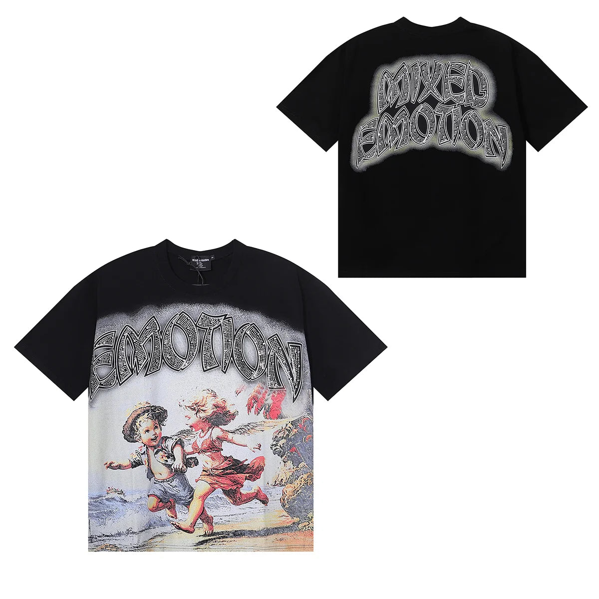 Streetwear Mixed Emotions Graphic Tee For Men And Women